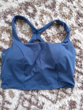 Avia Navy Blue Padded Racerback Sports Bra